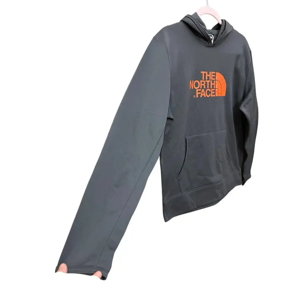 THE NORTH FACE MEN'S DOME LOGO GRAY HOODED SWEATSHIRT PULLOVER SIZE‎ Medium